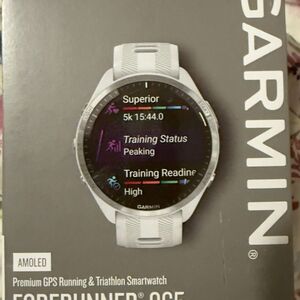 Garmin Forerunner 965 Smartwatch - Silver and Black